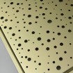 Рассеяная перфорация мелкая (дождевые капли), золото (вид 2)